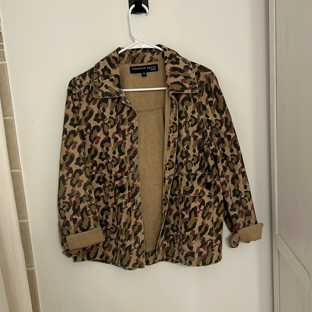 Veronica Beard leopard/camo jacket
